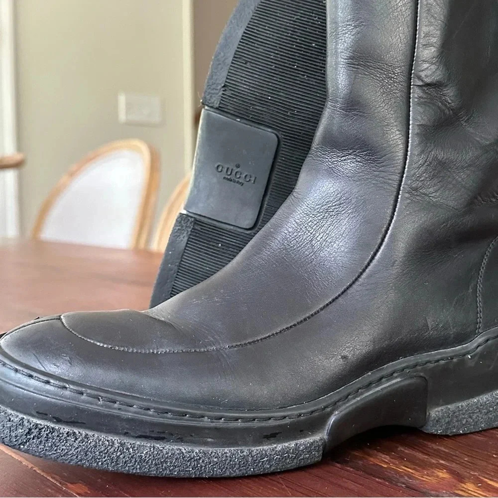 Gucci Leather Boots vintage - Picture 5 of 13